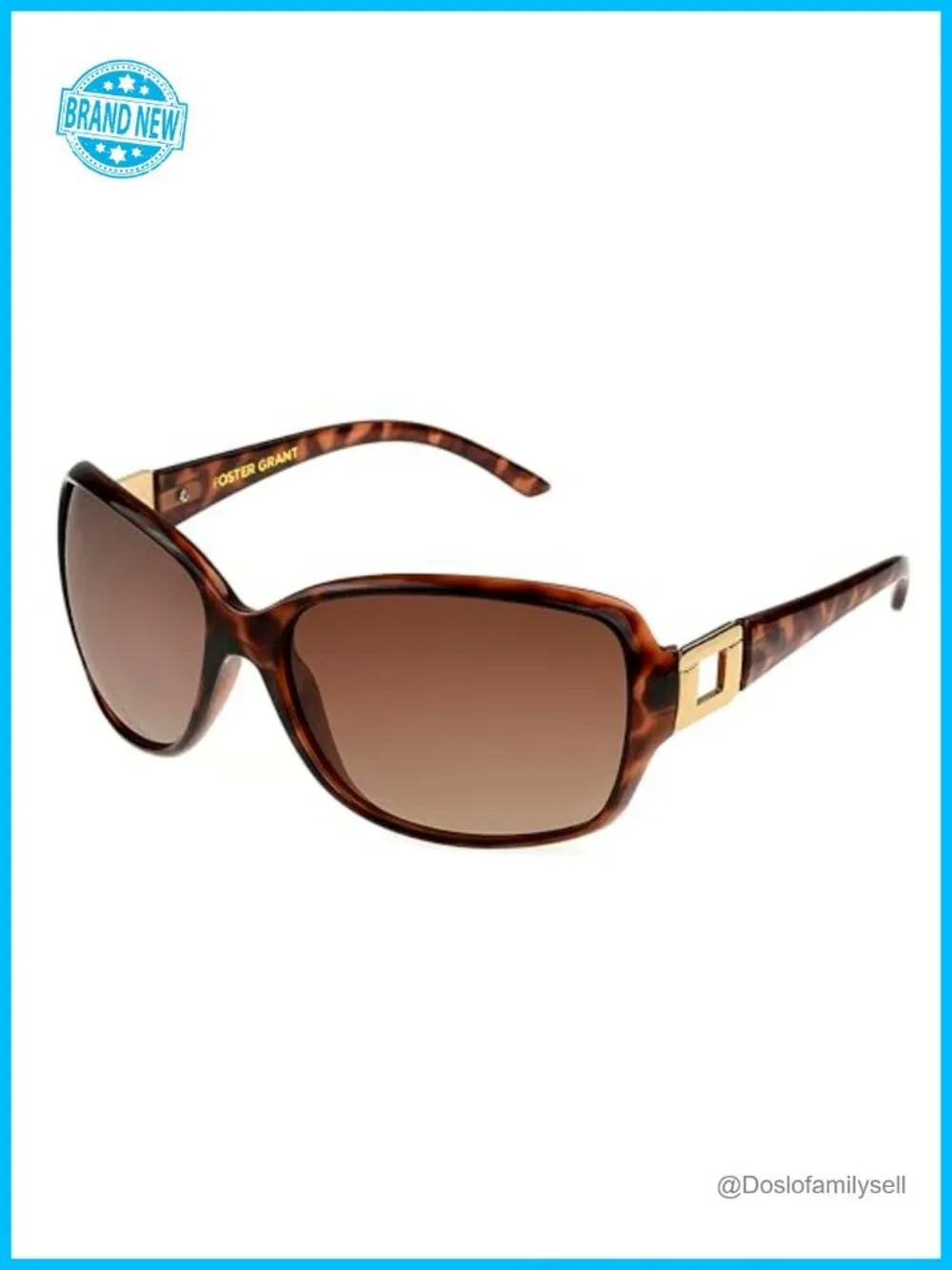 Polarized Rectangular Sunglasses Women's UV Protection Scratch Resistant